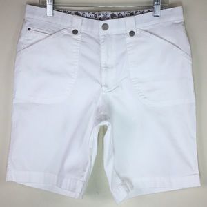 Lee Short Comfort Waist Stretch White Size 14 M